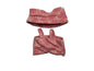 Plush Pendant Outfit - Pink jean themed overall w/ bucket hat